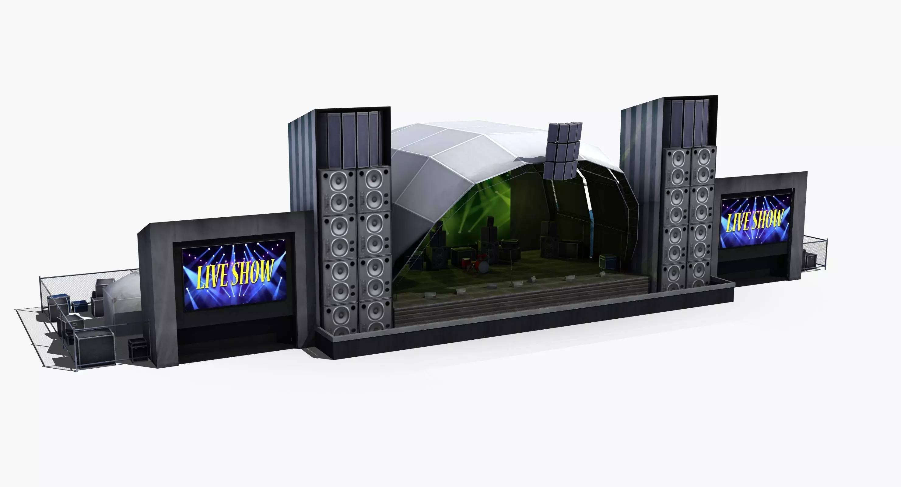 Concert Stage 3D model_0