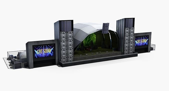 Concert Stage 3D model