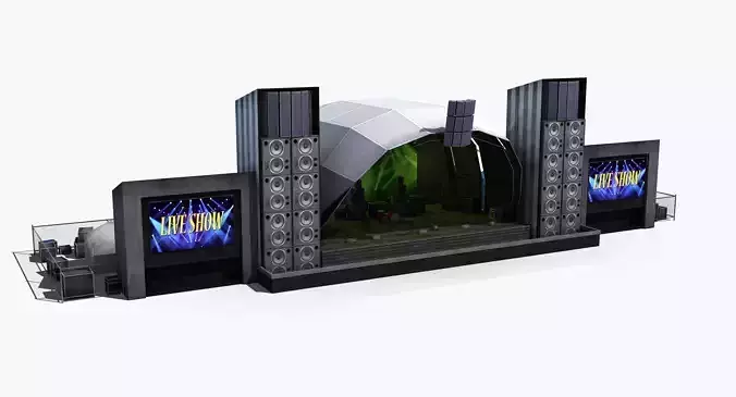 Concert Stage 3D model