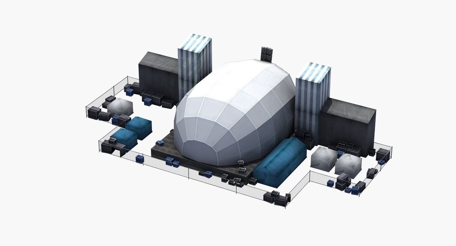 Concert Stage 3D model_9