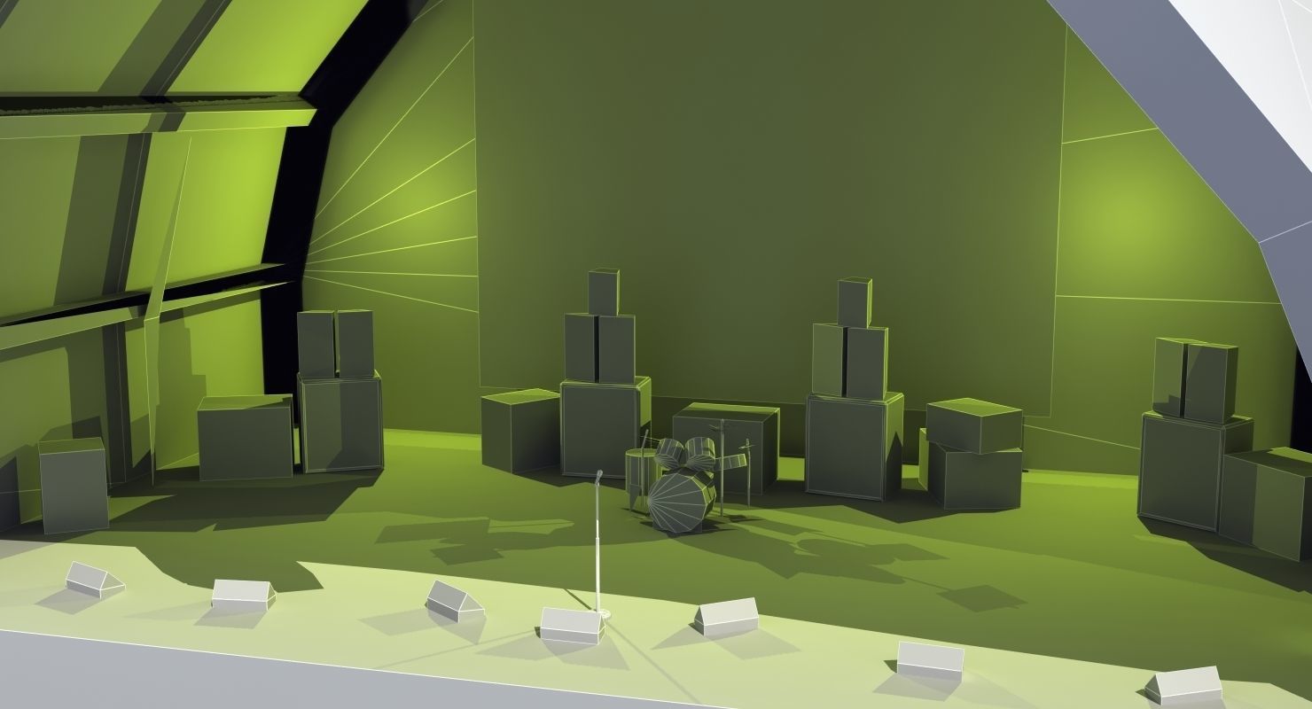 Concert Stage 3D model_48