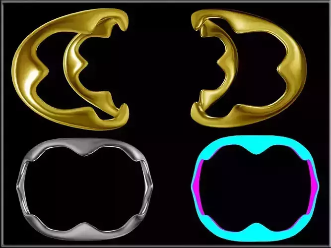 Crown Ring 02 - Curved 