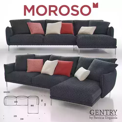 MOROSO GENTRY GE0C51 Sofa 3D model