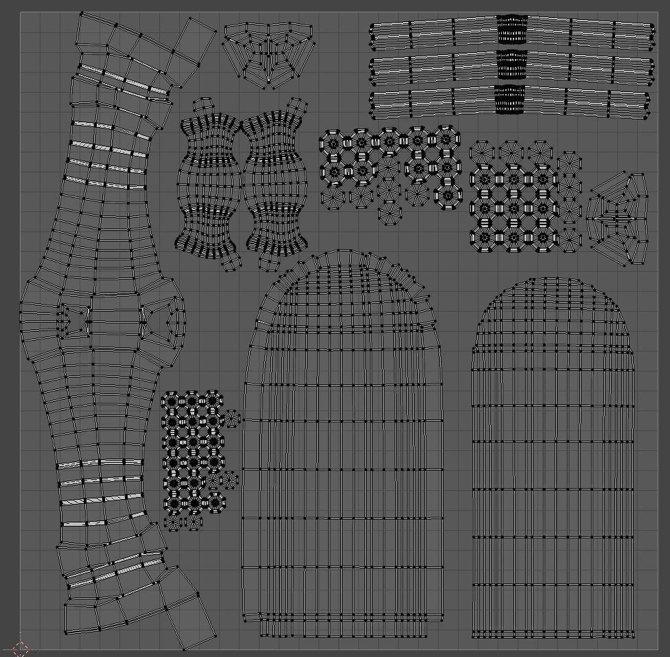 Stylized Dungeon Door Low-poly 3D model_3