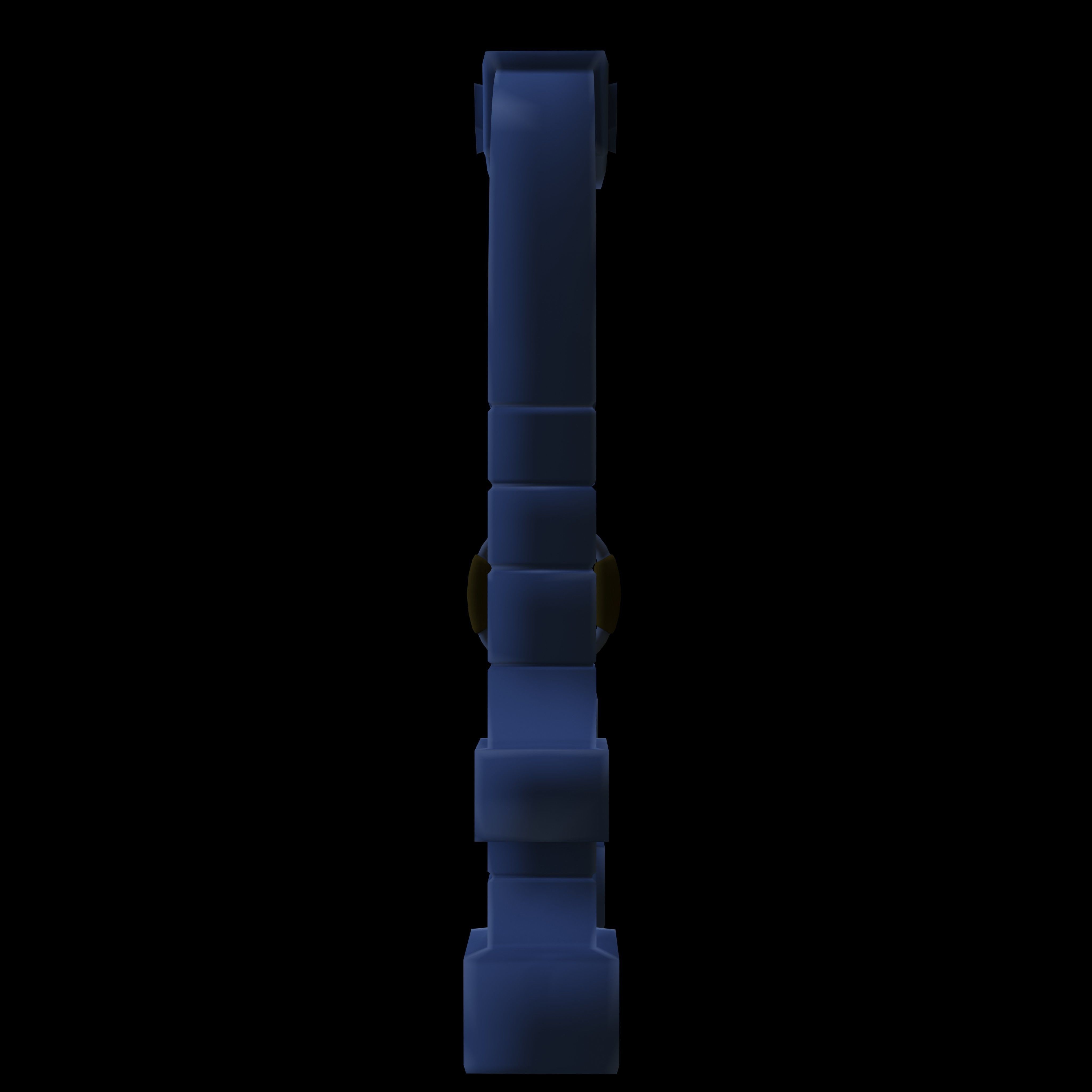 Stylized Dungeon Door Low-poly 3D model_10