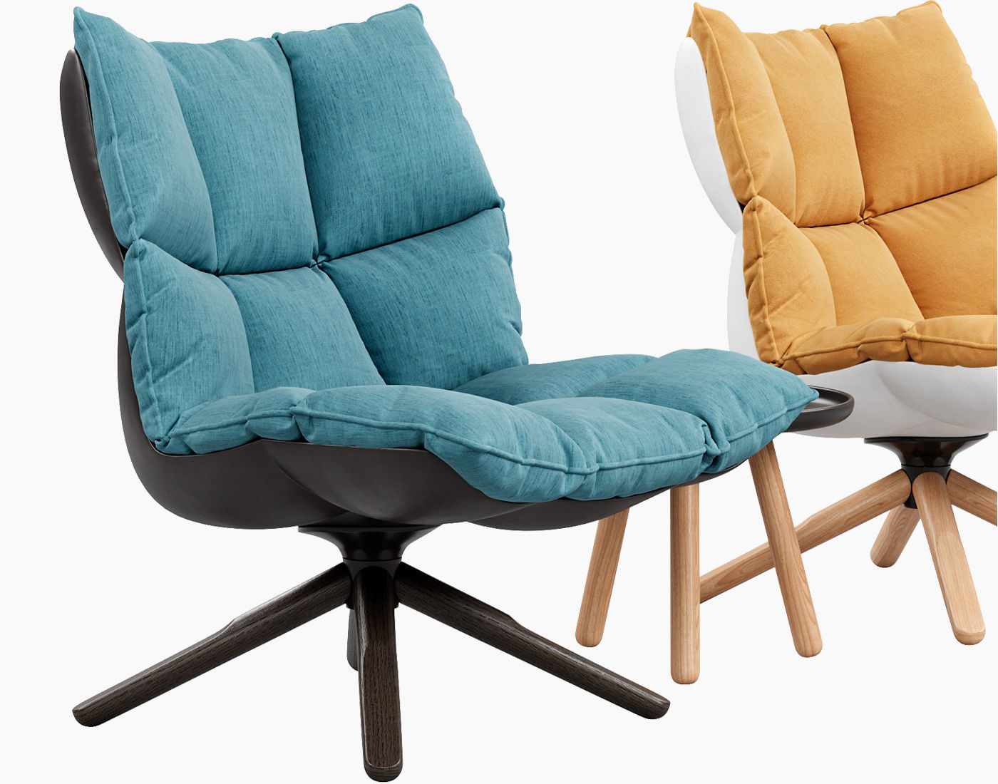 Husk armchair 3D model_6