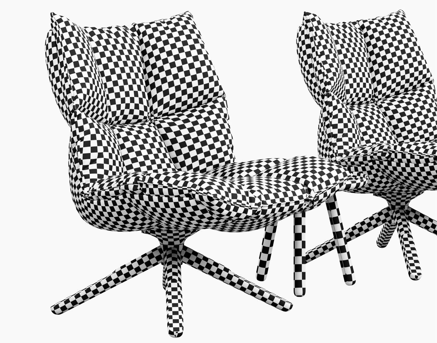 Husk armchair 3D model_8