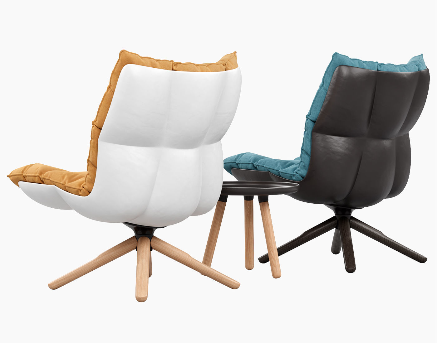 Husk armchair 3D model_3