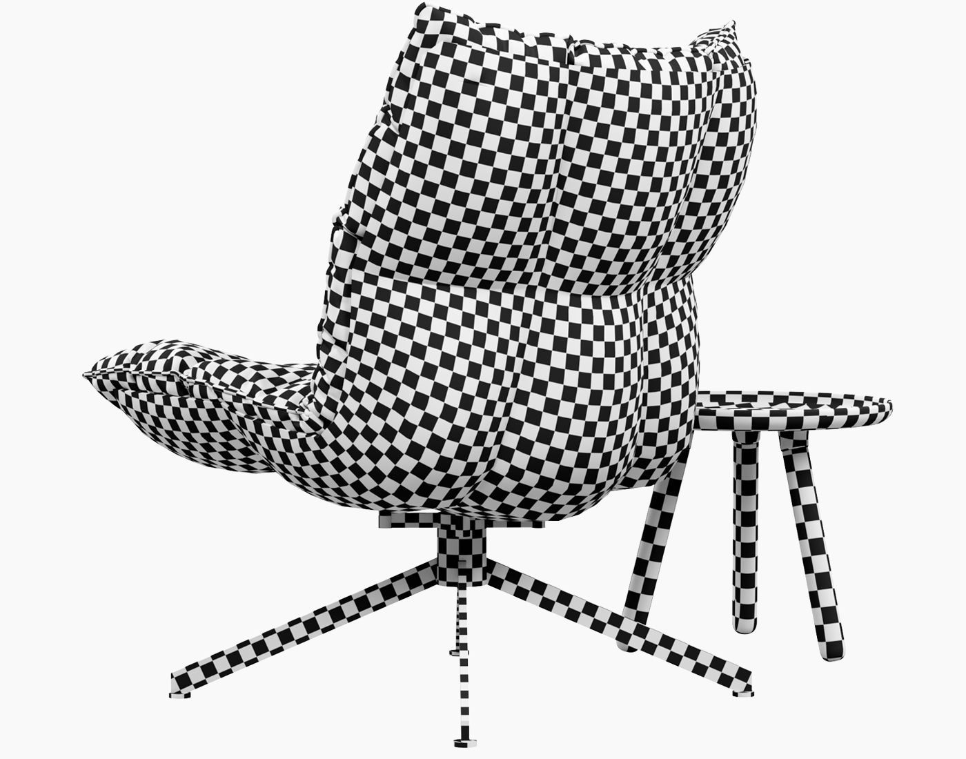 Husk armchair 3D model_10