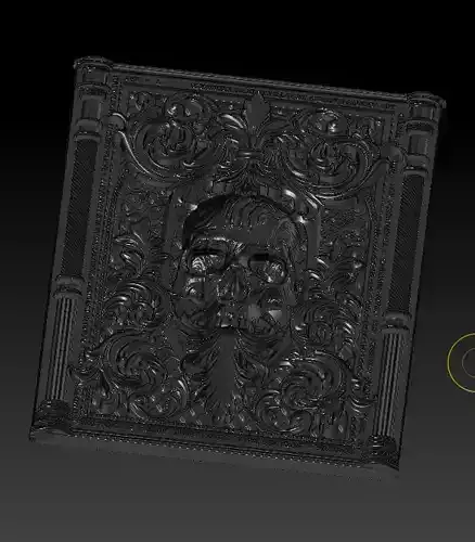 Skull Relief 3D printing model 3D print model