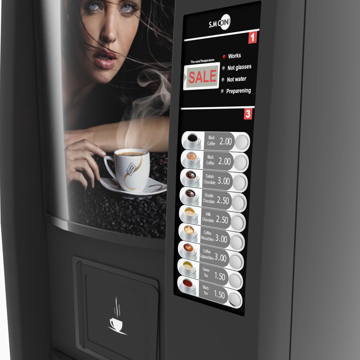 Coffee Vending Machine 3d Model Max Obj Fbx Blend Mtl 4 Coffee Vending Machine 3d Model Max Obj Fbx Blend Mtl 4
