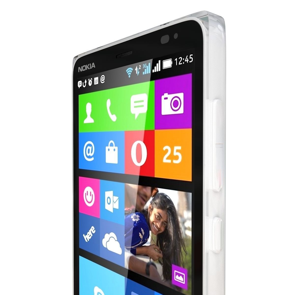 Nokia X2 Dual SIM White 3D model_9