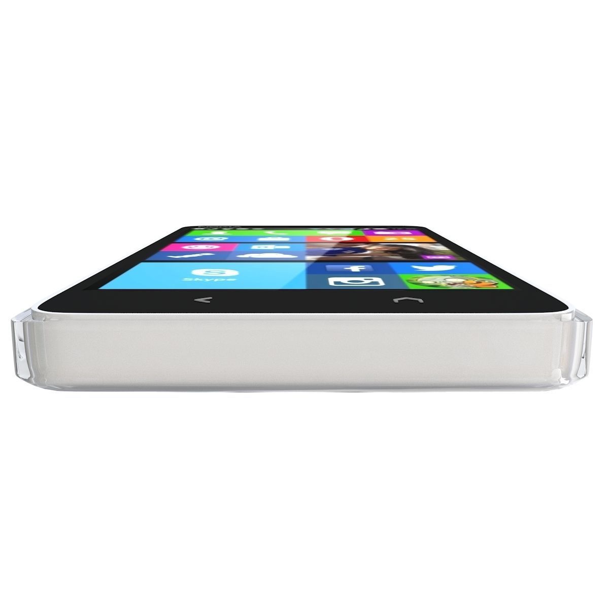 Nokia X2 Dual SIM White 3D model_7