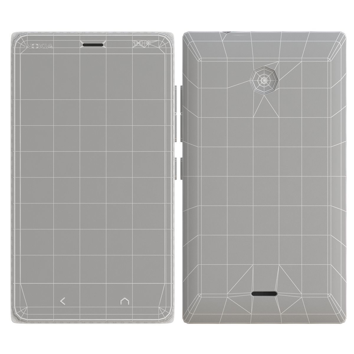 Nokia X2 Dual SIM White 3D model_11