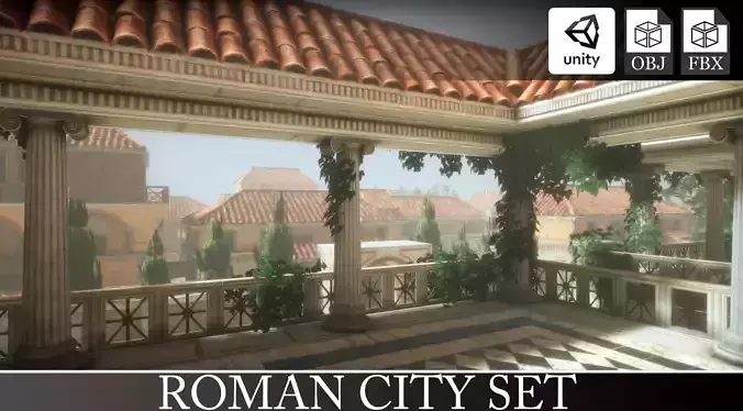 Roman City Set 3D model