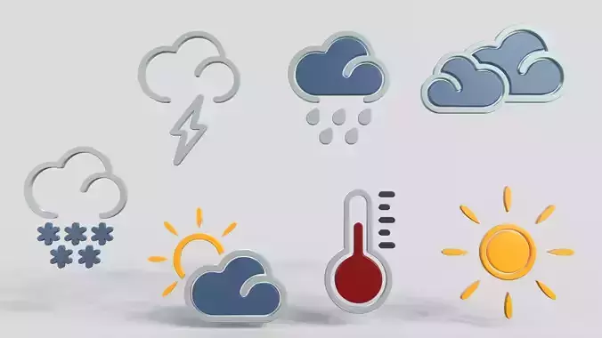 Cartoon Weather Icons