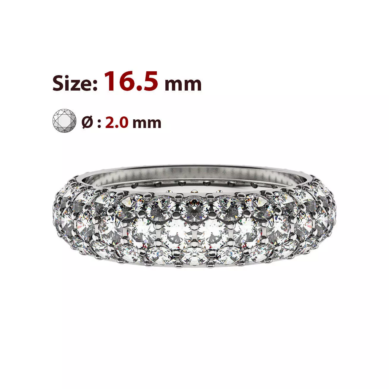 N081-01 Wedding ring Free 3D print model