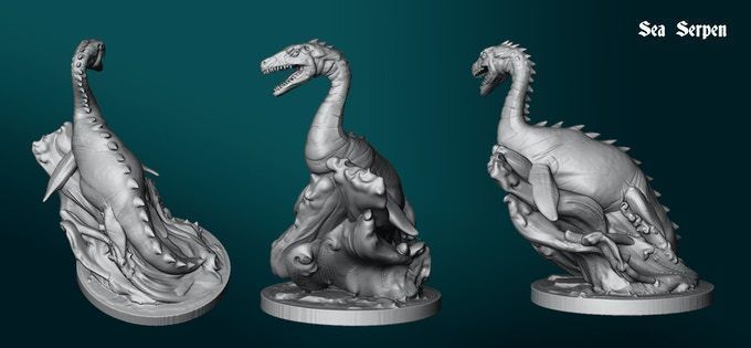 Sea Serpent 3D print model_2