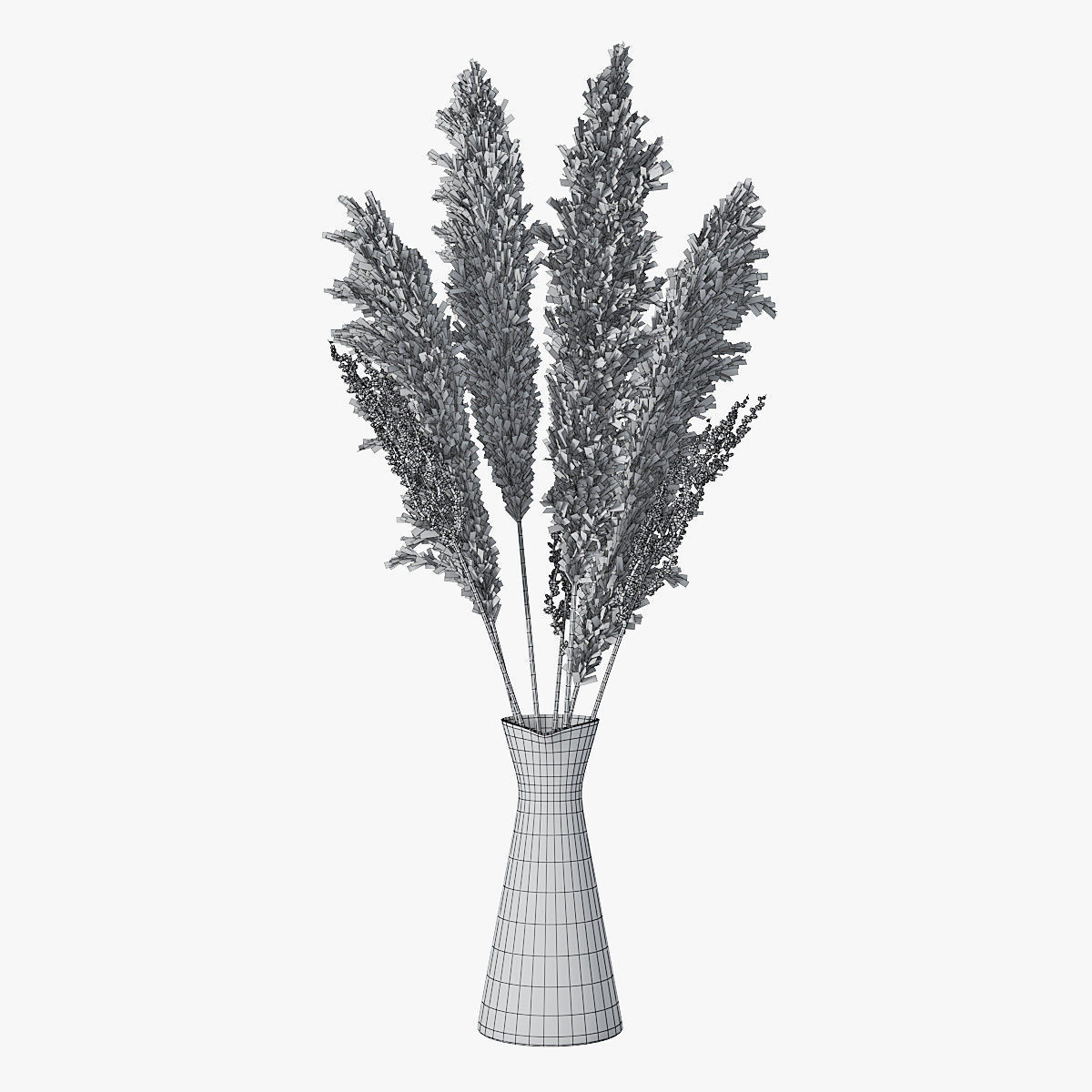 Pampas grass 04 3D model_2