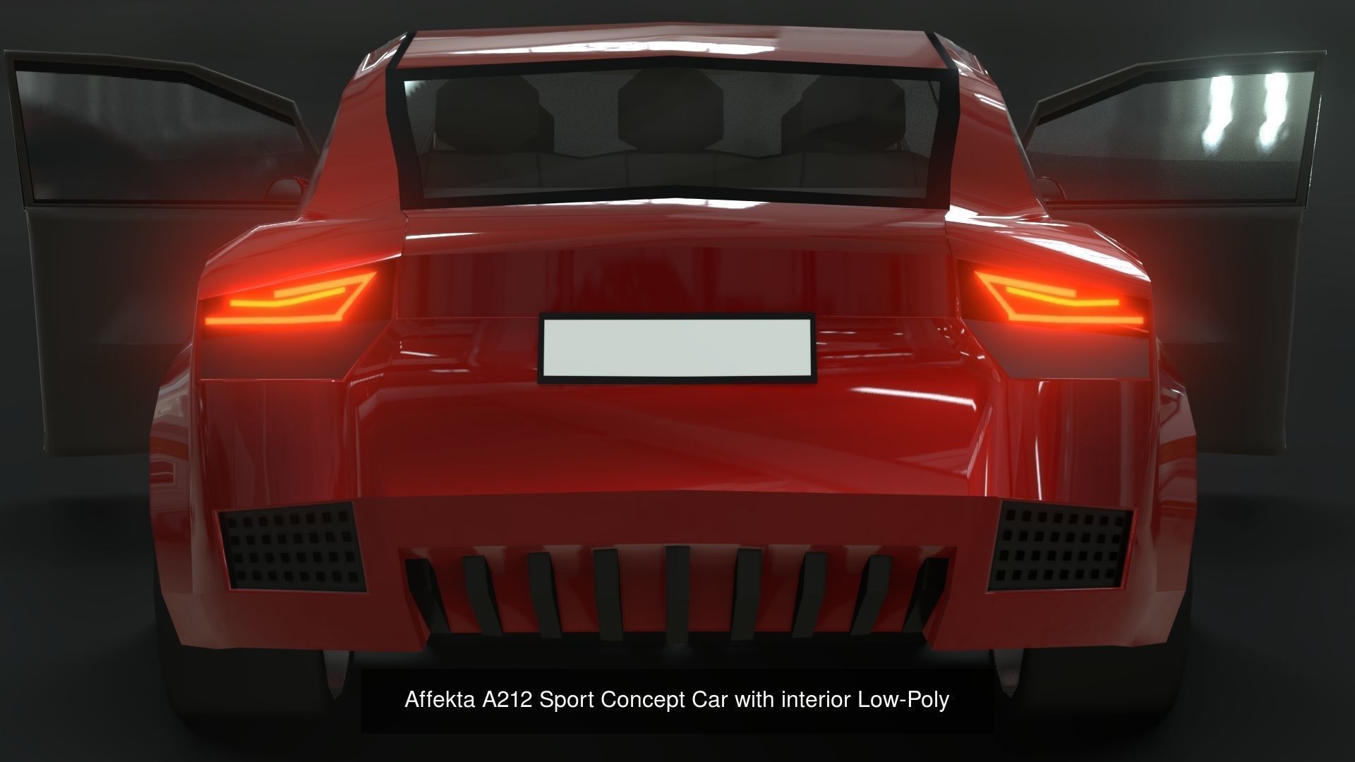 Standard and future sci fi lowpoly car pack 3D Model Collection_7