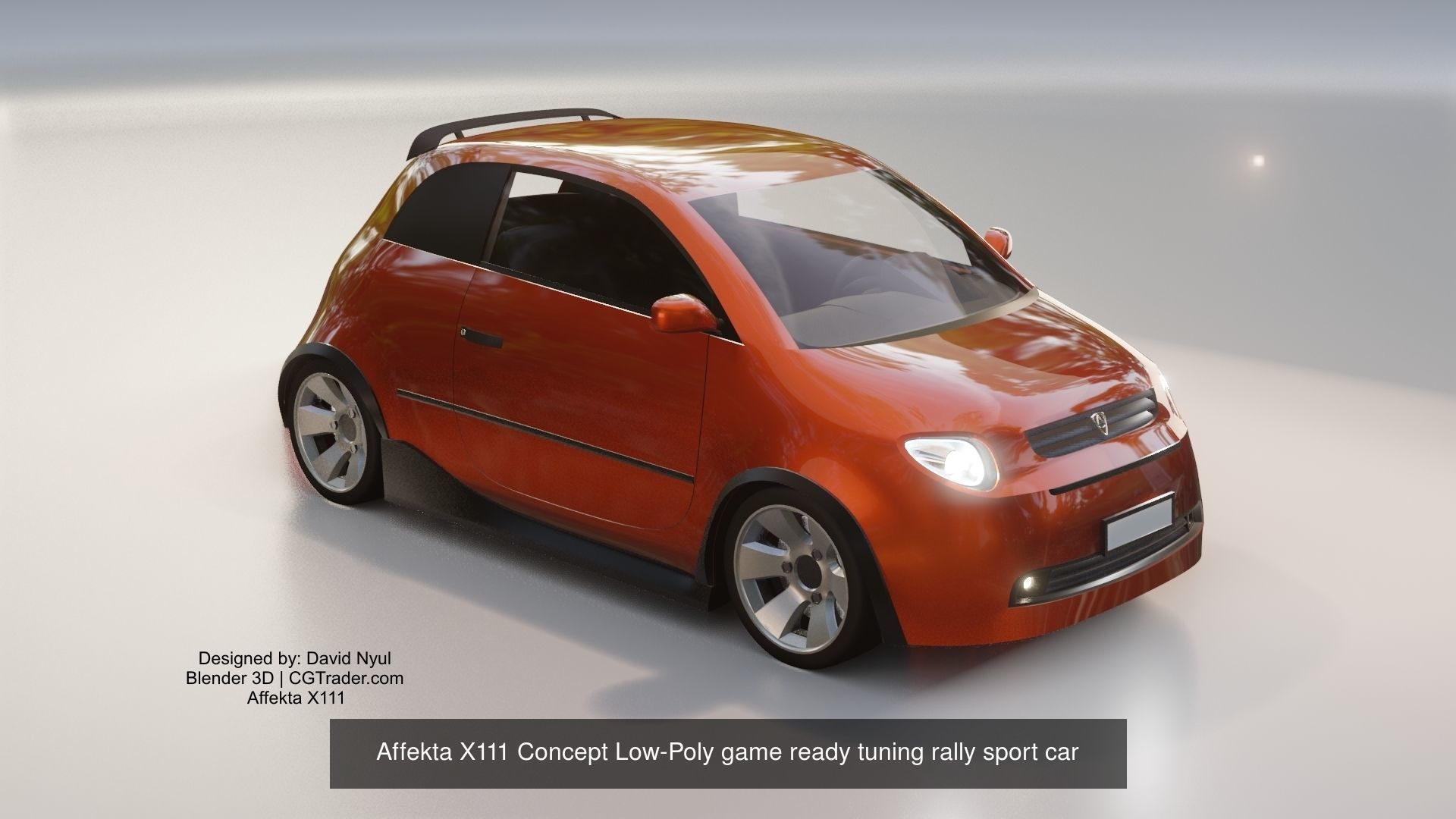 Standard and future sci fi lowpoly car pack 3D Model Collection_8