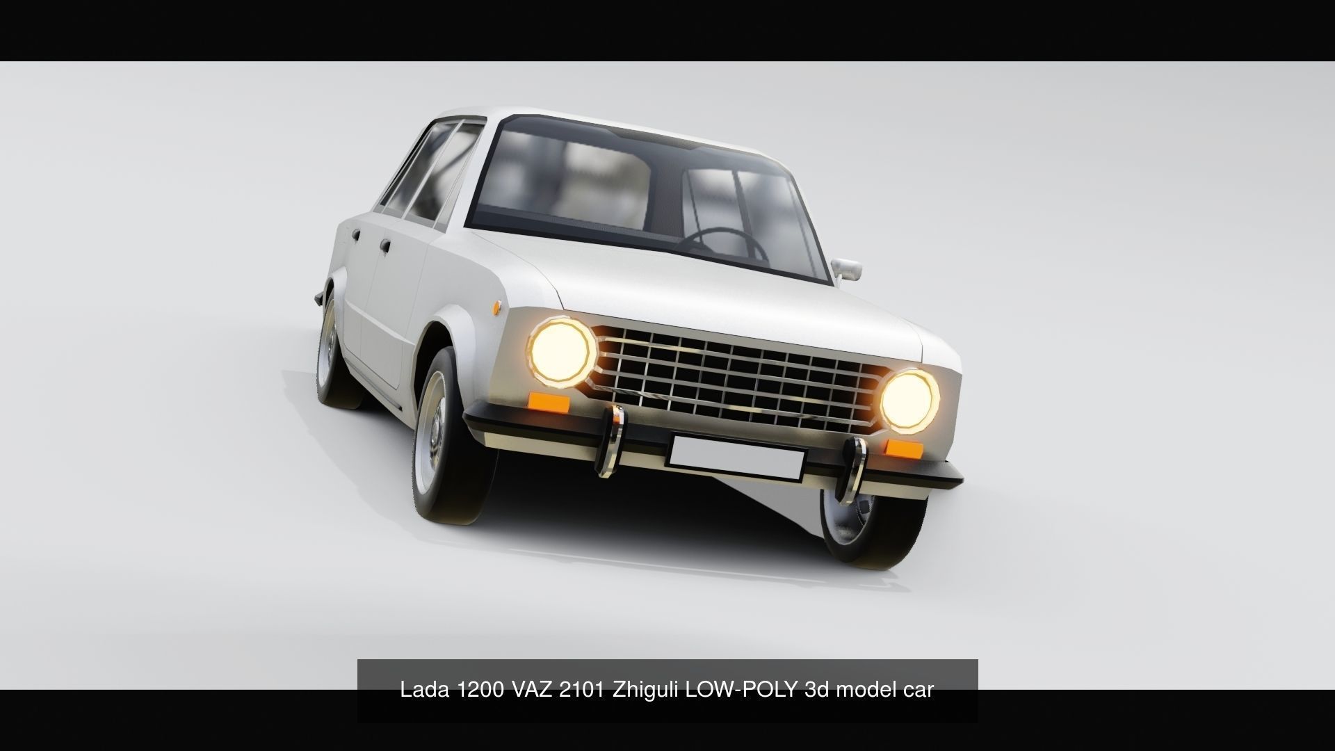 Standard and future sci fi lowpoly car pack 3D Model Collection_10