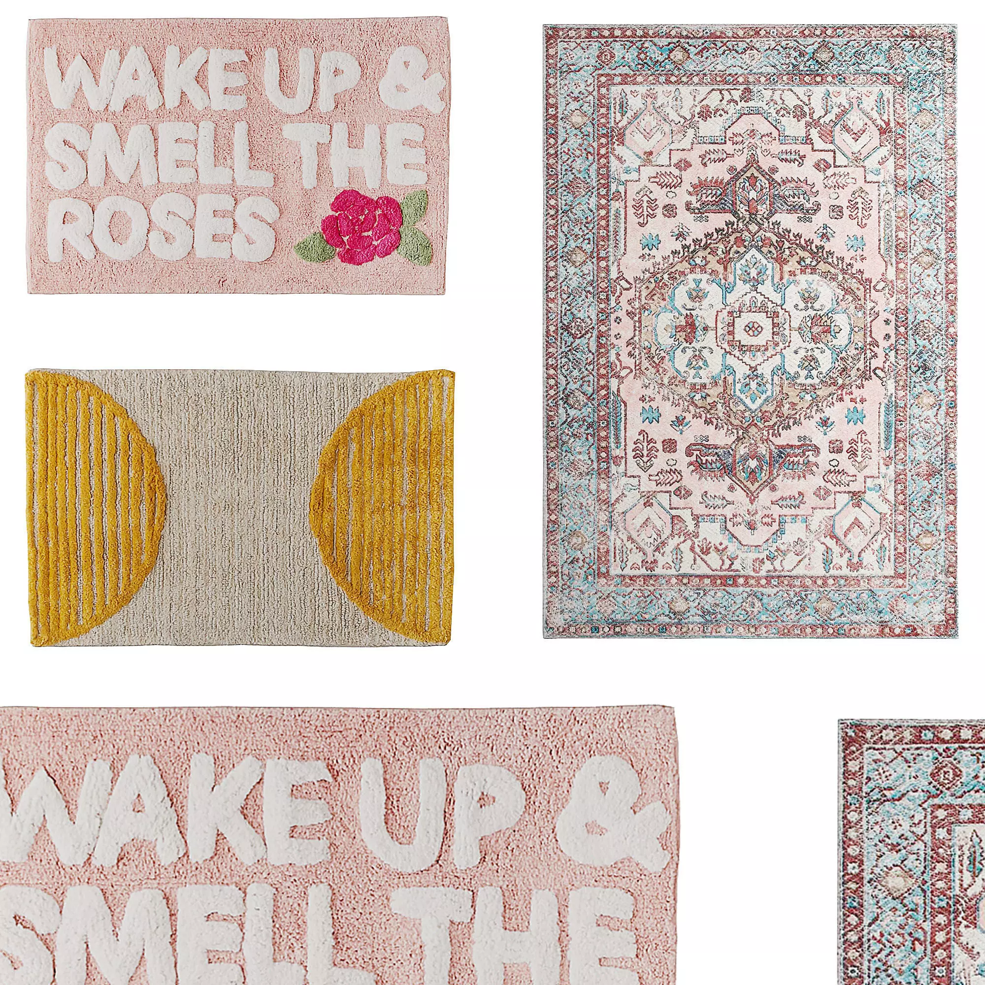 Urban Outfitters Bath Mats Set 3 3D model