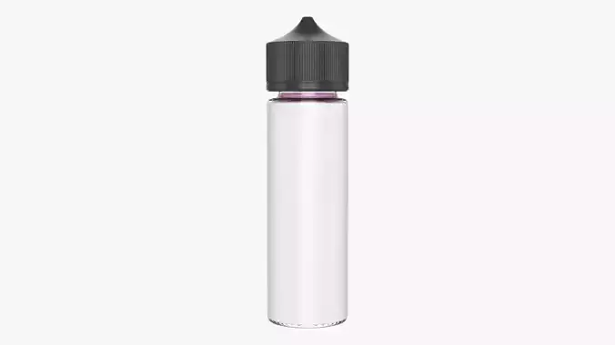 Vapor liquid bottle medium with black cap