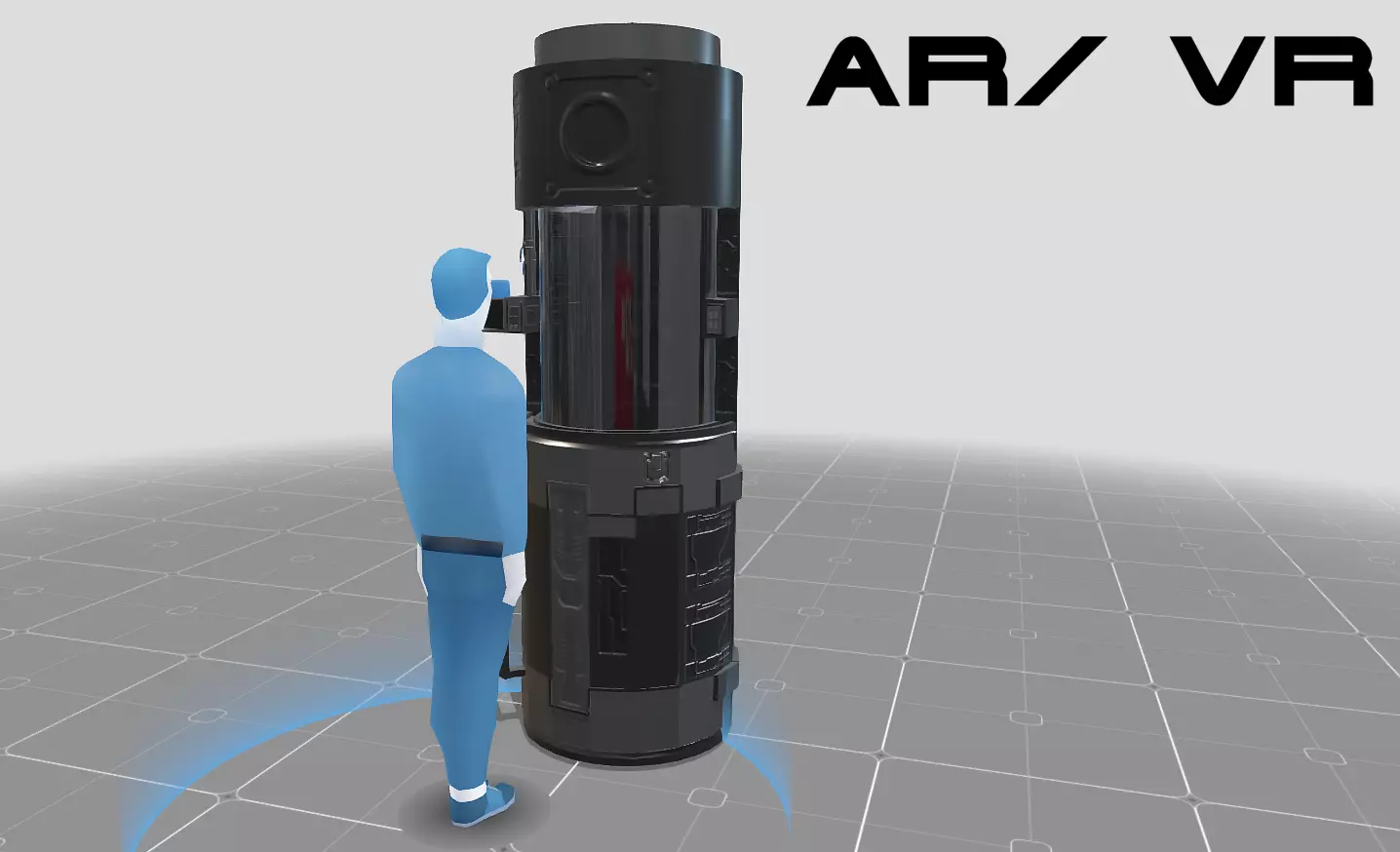 Cryo Pod Low-poly 3D model_0