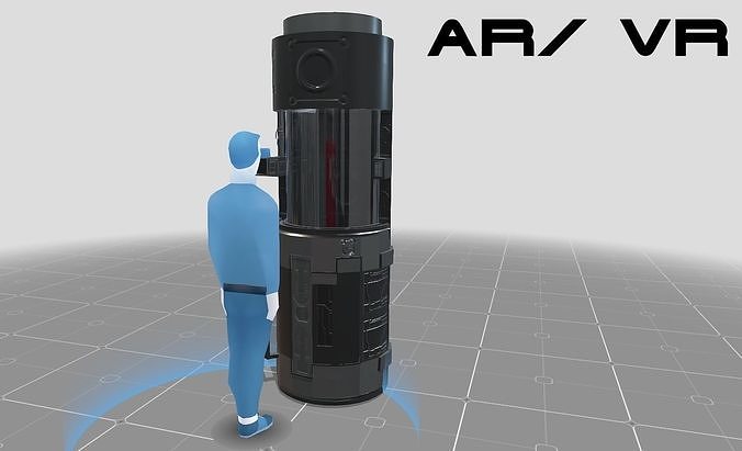 Cryo Pod Low-poly 3D model