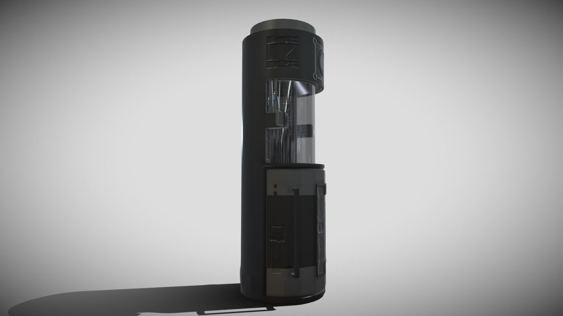 Cryo Pod Low-poly 3D model_2