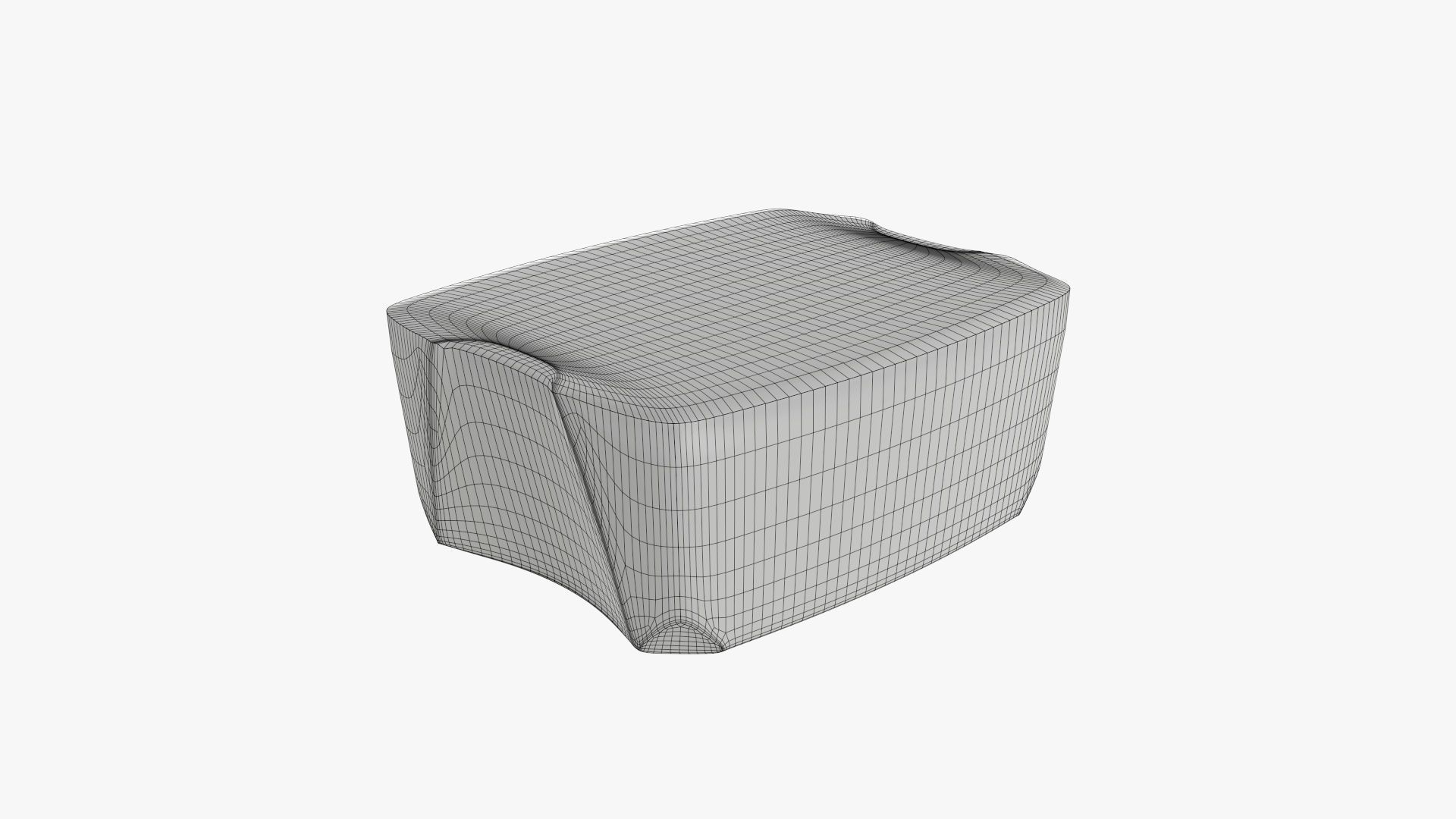 Yoghurt plastic box with paper wrap 3D model_11