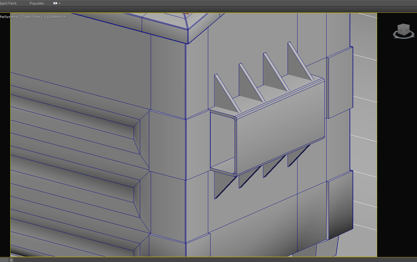 Dumpster trash can on wheels Low-poly 3D model_4