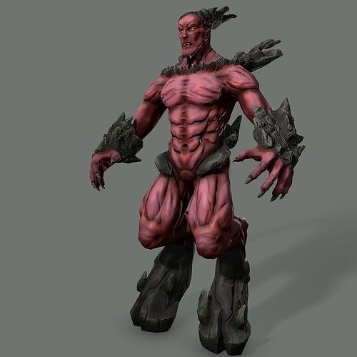 demonstone Low-poly 3D model