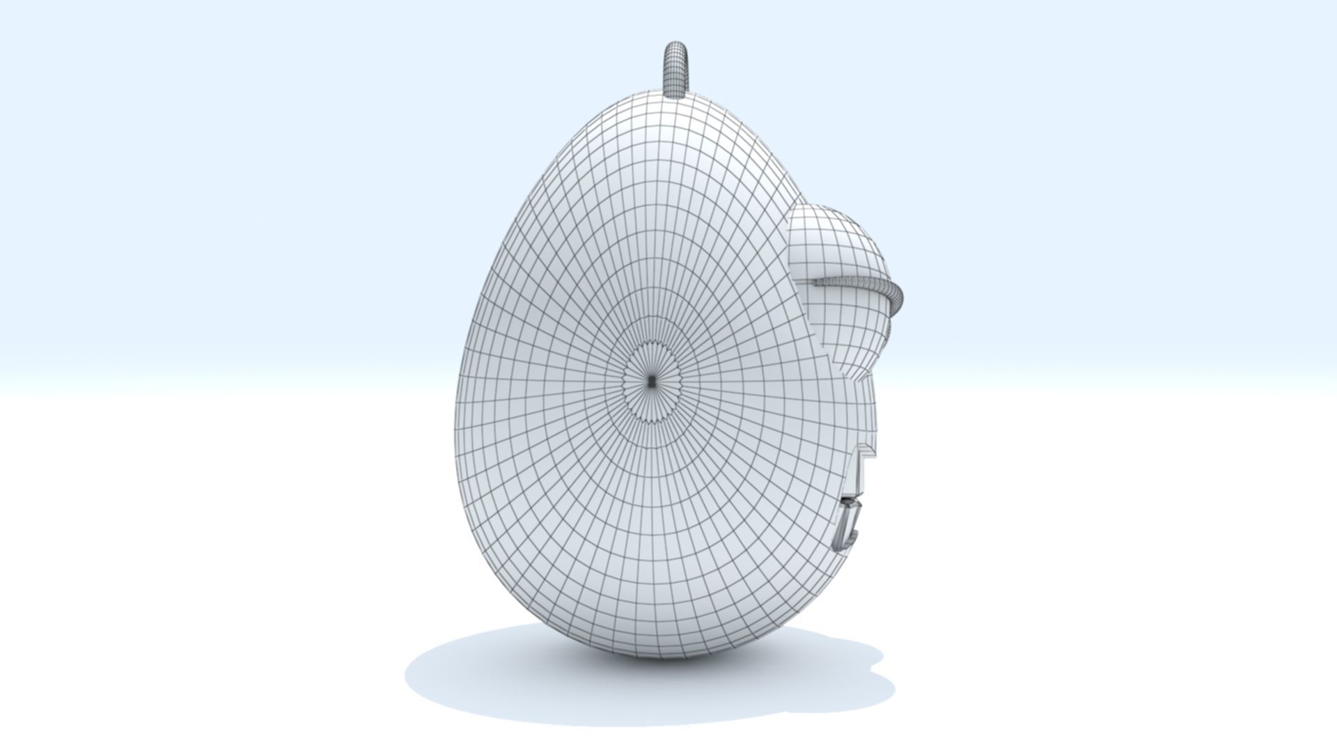 Angry Emoji Keychain 3D print model_8