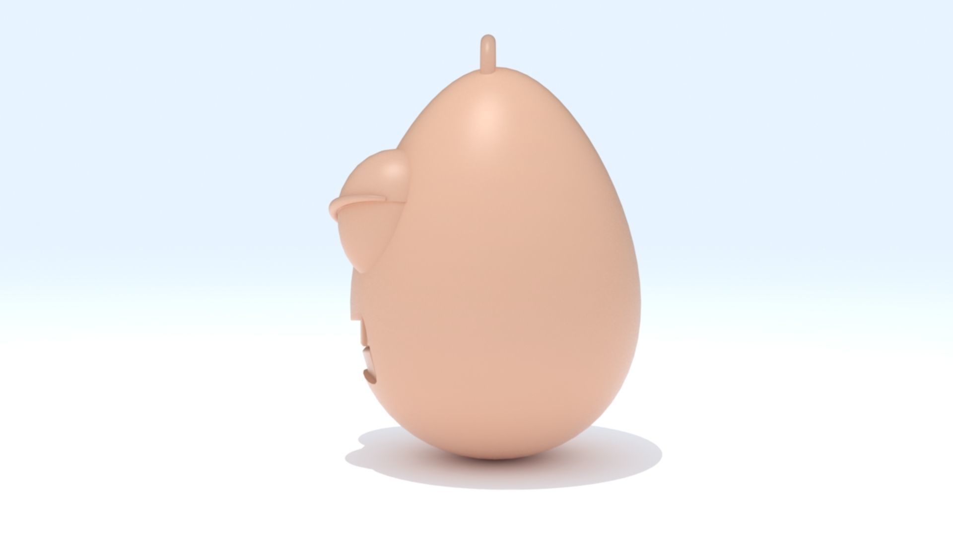 Angry Emoji Keychain 3D print model_12