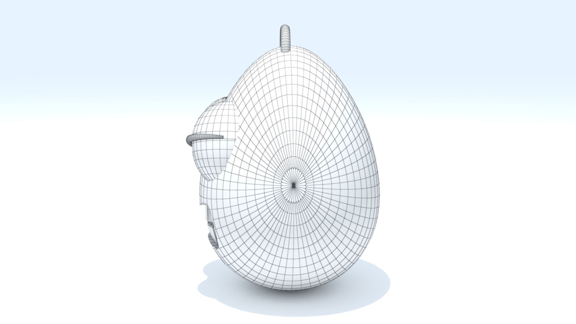 Angry Emoji Keychain 3D print model_5