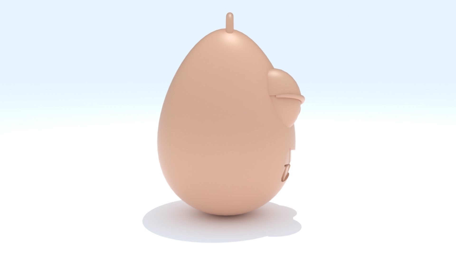 Angry Emoji Keychain 3D print model_11