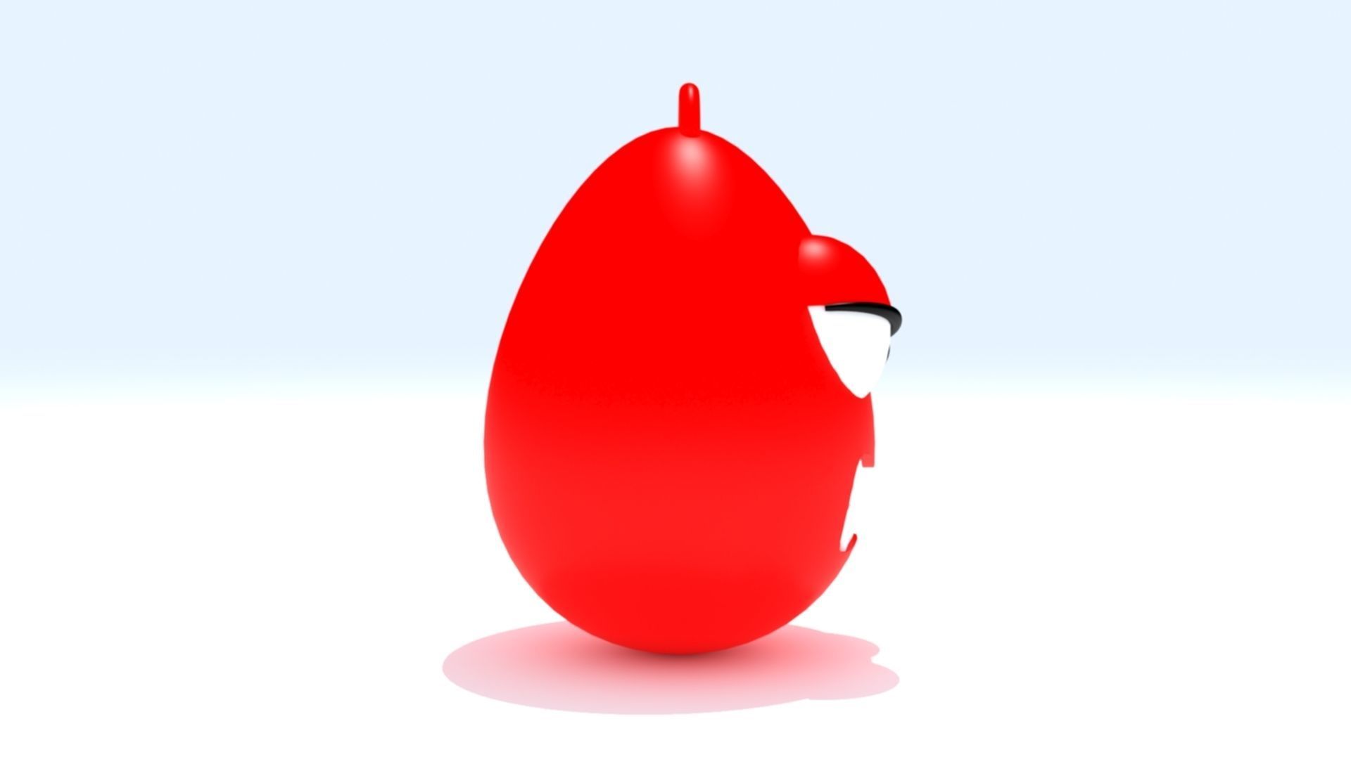 Angry Emoji Keychain 3D print model_4