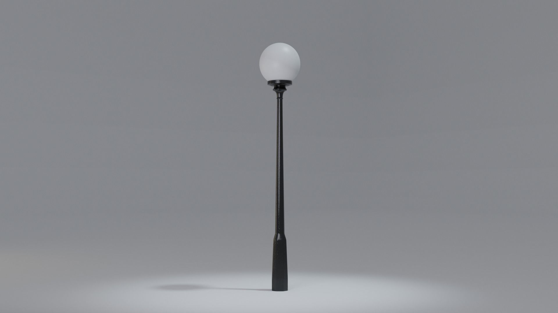 Lamp Post Low-poly 3D model_2