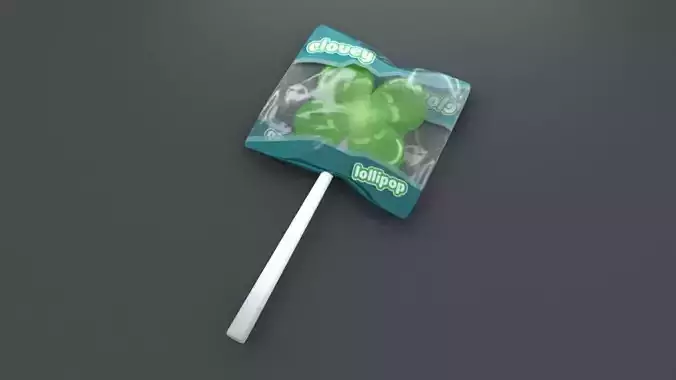 Clover Lollipop 3D model