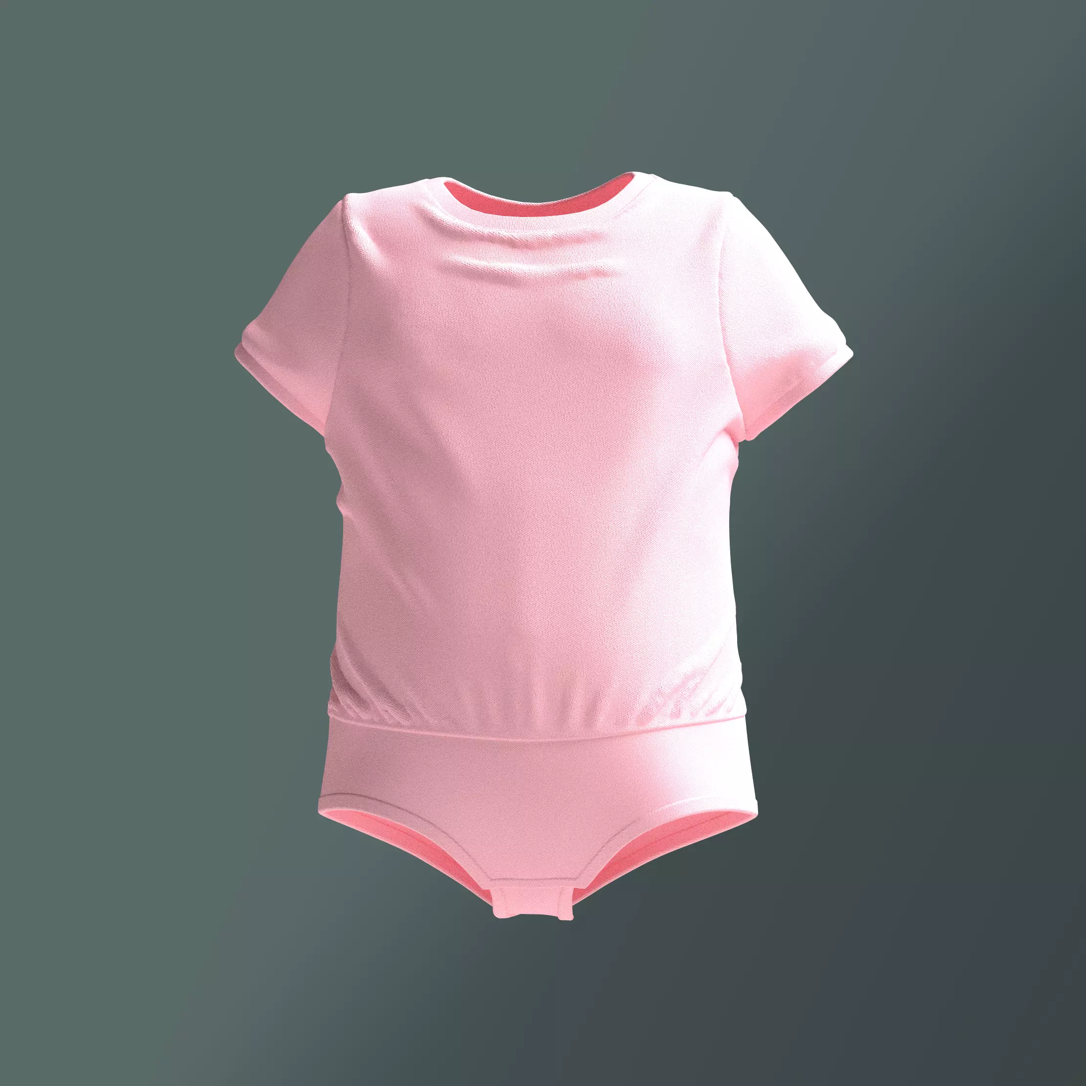 Baby toddler bodysuit newborn onesie high poly 3D model