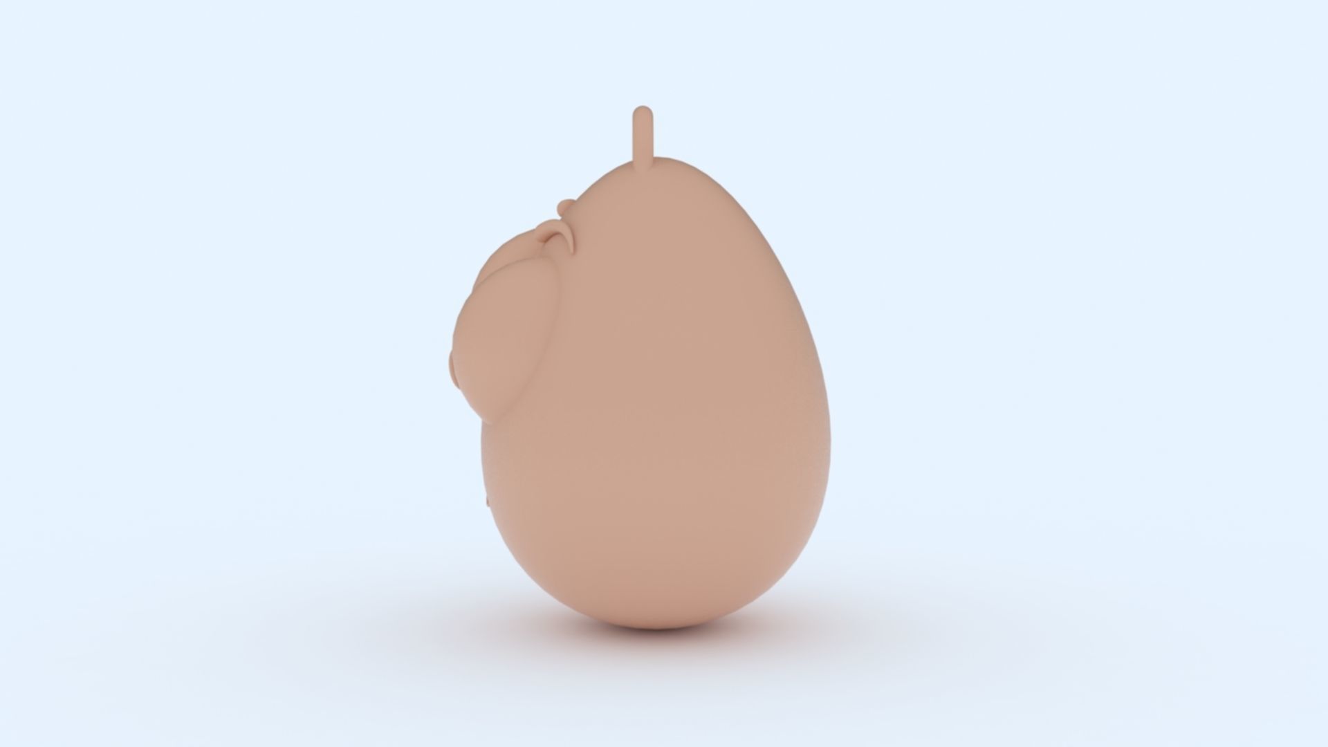 Confused Emoji Keychain 3D print model_9