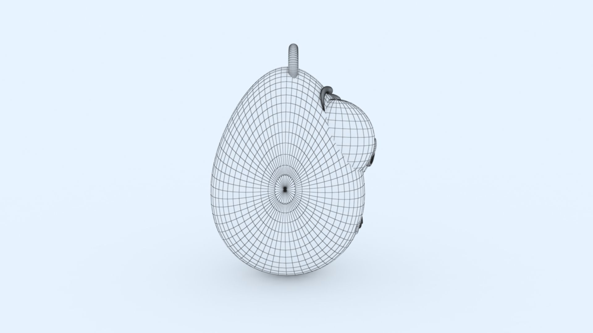 Confused Emoji Keychain 3D print model_5