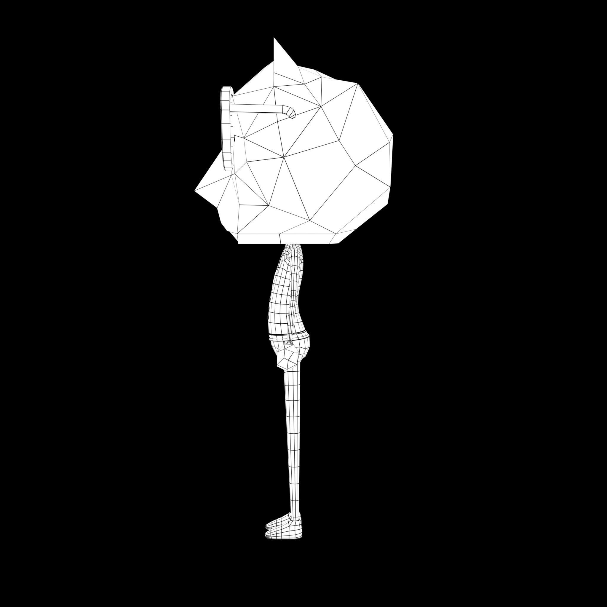 Superhero Red Lion RIG 3D model rigged | CGTrader