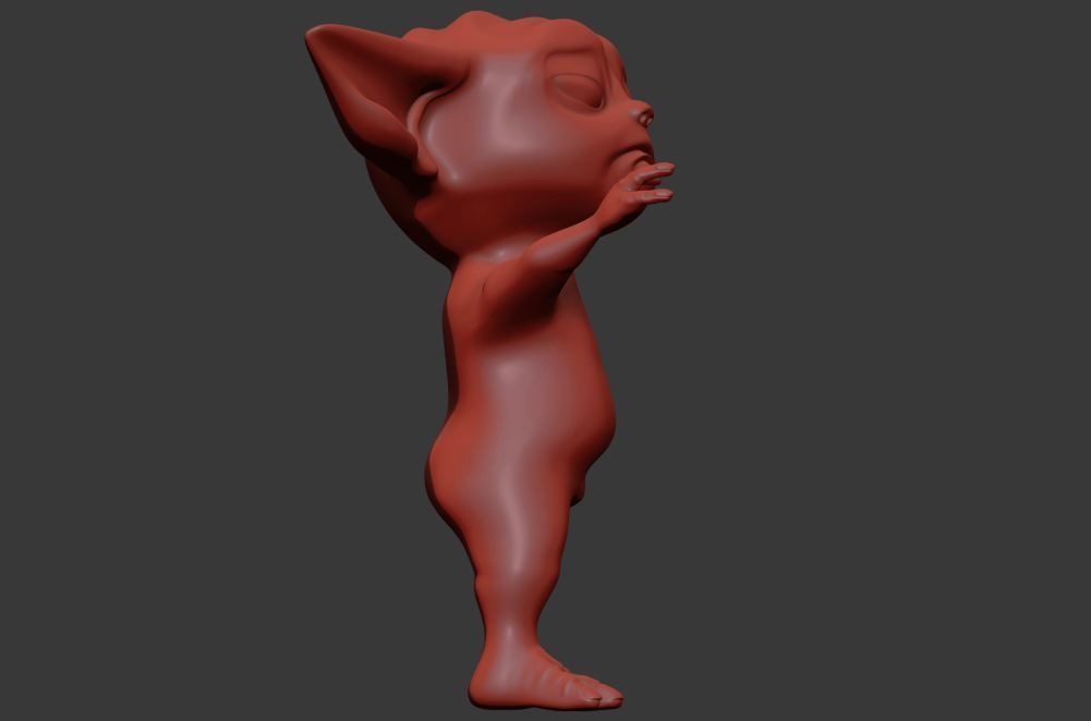 Fat Baby Yoda 3D print model_2