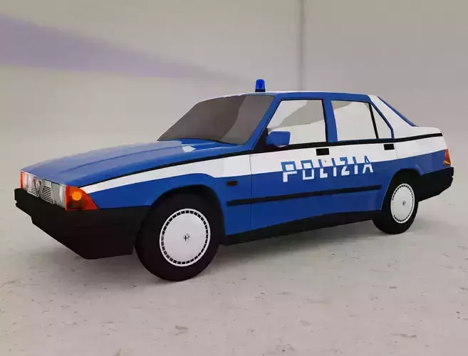 Vintage Police Car Alfa Romeo