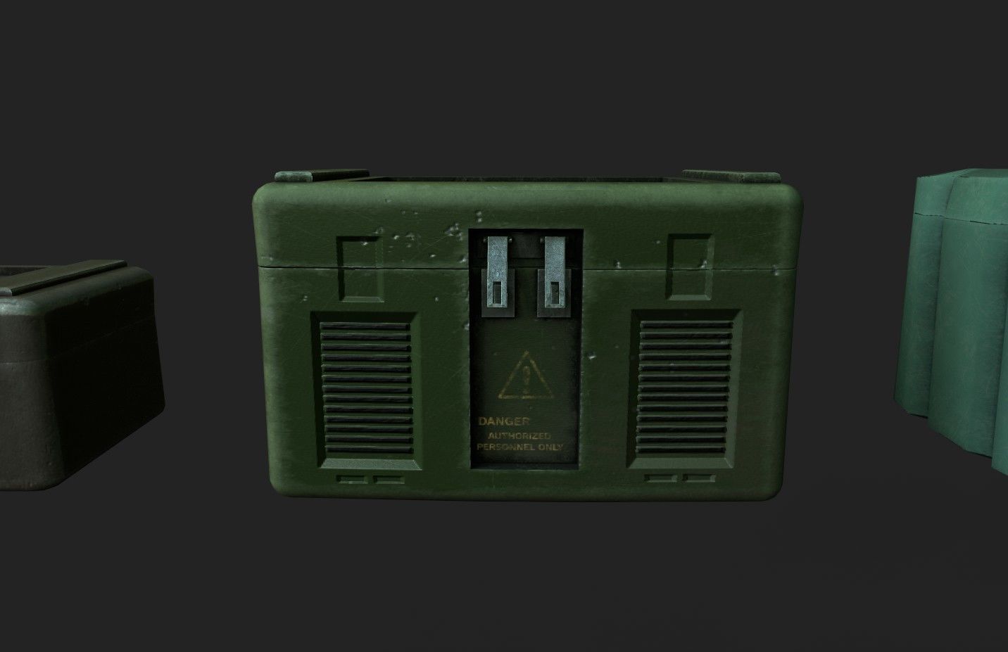 Military Boxes Low-poly 3D model_6