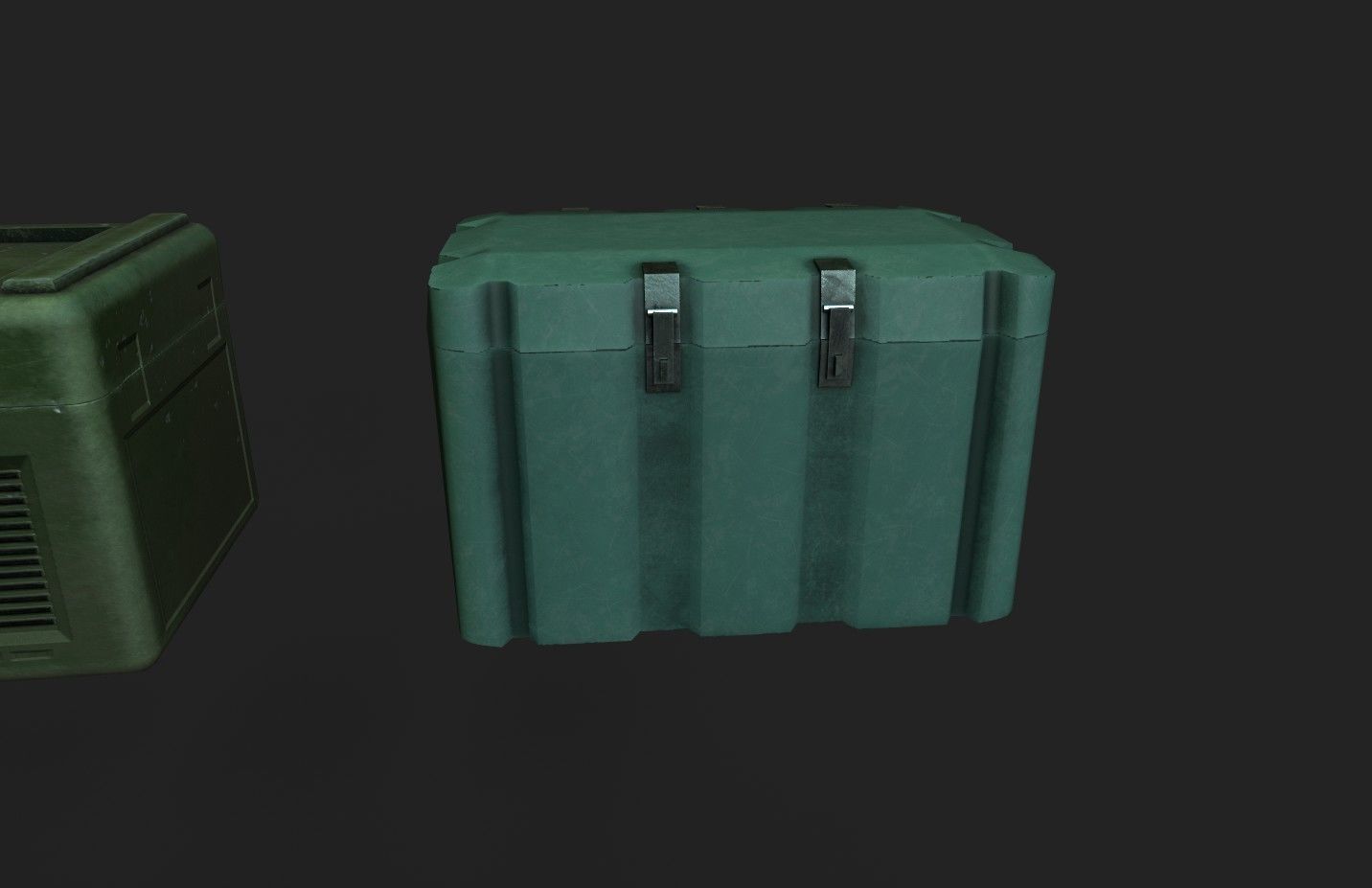 Military Boxes Low-poly 3D model_3