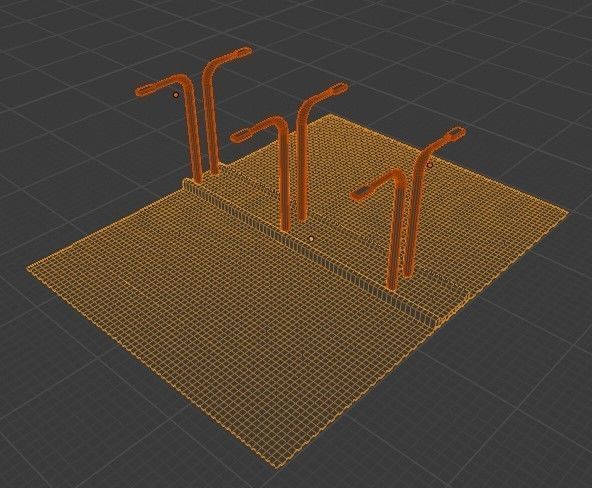 Street for gaming 3D model_1